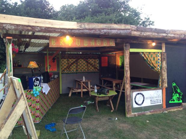 BarePlume's tweet photo. All set up with the bare plume wybh cafe bar made by the amazing @SUPERNORMALFEST team. http://t.co/NSDTxIna3x