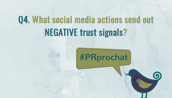 ShayMoser's tweet image. Crickets! RT @morgancarrie Q4. What social media actions send out NEGATIVE trust signals? #PRprochat