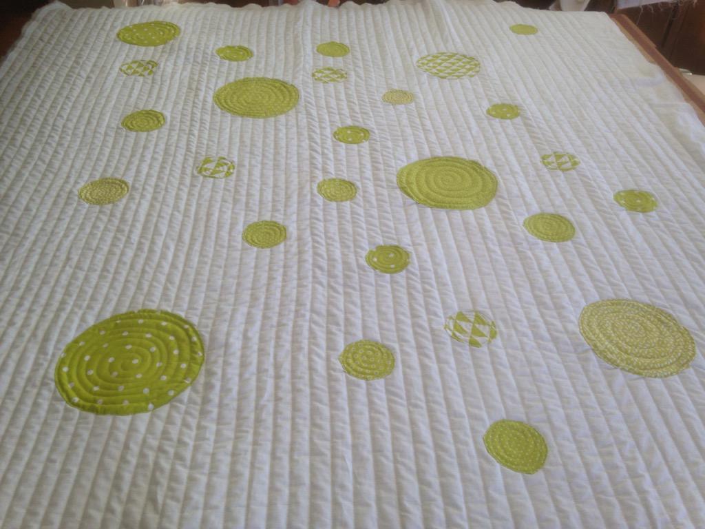 Generously sized cot bed/play mat/sofa snuggle quilt just about finished. PM if it interests you #baby #uksopro