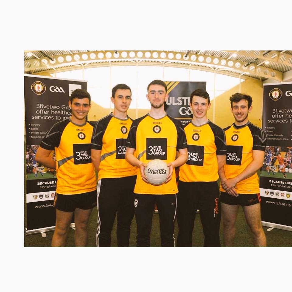 AnDunCandG's tweet photo. Delighted 2 announce that Down u16 Footballers Jamie, John &amp; Conor were selected in Ulster's first 15 2day v Dublin.. http://t.co/xlIEdIq9t0