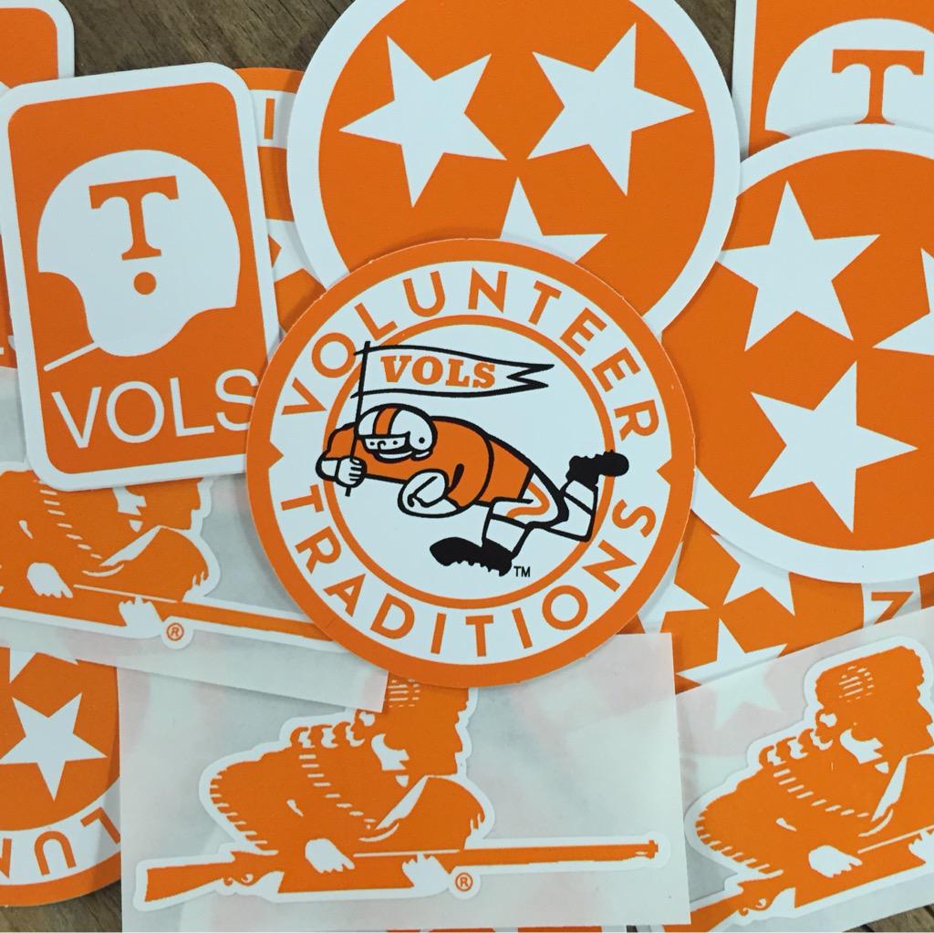 vol_trad's tweet photo. GIVEAWAY: NEW Running Vol Decal. RT for a chance to win all these bad boys. Must be following to win. Ready...GO! http://t.co/gATcjuD4of