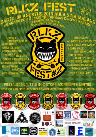 MLGSKA (@mlgska) on Twitter photo #RLKZFEST2 sbtu 08-08-2015 di aula STIA datang JAM 13.00 buat 50 penonton pertama mendapatkan merch dari <a href="/RLKZ_MNDLM/">RLKZ MNDLM</a> #RLKZFEST2 sbtu 08-08-2015 di aula STIA datang JAM 13.00 buat 50 penonton pertama mendapatkan merch dari <a href="/RLKZ_MNDLM/">RLKZ MNDLM</a>