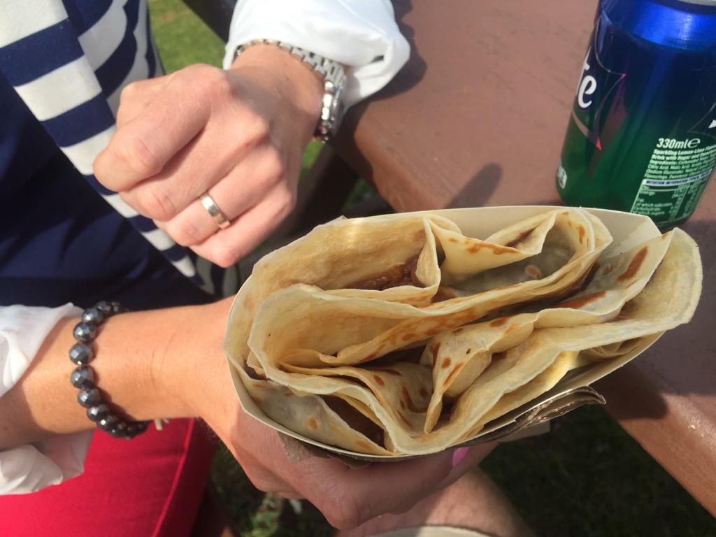 Jobell79's tweet photo. @Tentsmuir @The_CrepeShack possibly the best thing I have EVER eaten!!! #crepetastic http://t.co/W6zRyjMRzV