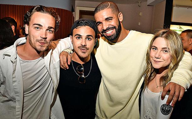 EW's tweet photo. .@Drake reunites with his #Degrassi co-stars in Toronto: http://t.co/04Fd6nkPuO http://t.co/dZlIynN77n