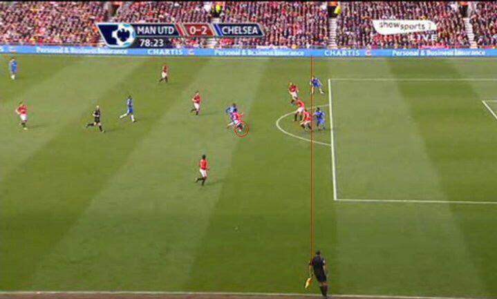 Khizerb316's tweet image. Who remembers in 09/10 when Chelsea picked the scum to the title, due to this offside goal. #NeverOffside 😂