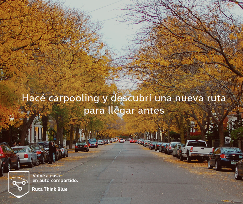 Nada mejor que descubrir una forma de evitar el tránsito sólo por hacer carpooling vwrutathinkblue.sincropool.com