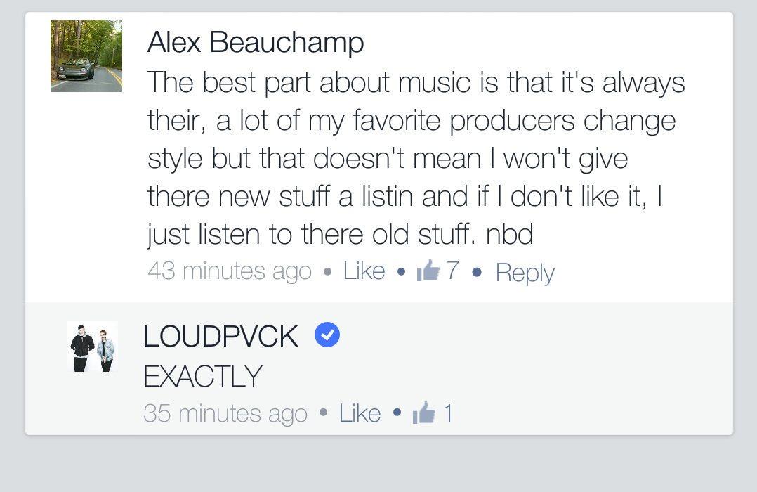 Boshomp's tweet image. Feels good to know some artists take the time to read there fans comments. This is why I fucks with @LOUDPVCK