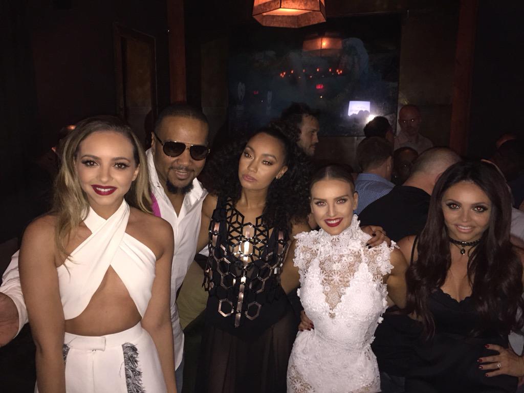 LittleMix's tweet photo. Was great to meet the legend that is @Timbaland last night #iHeart xx the girls xx http://t.co/8mIq1xVqVD