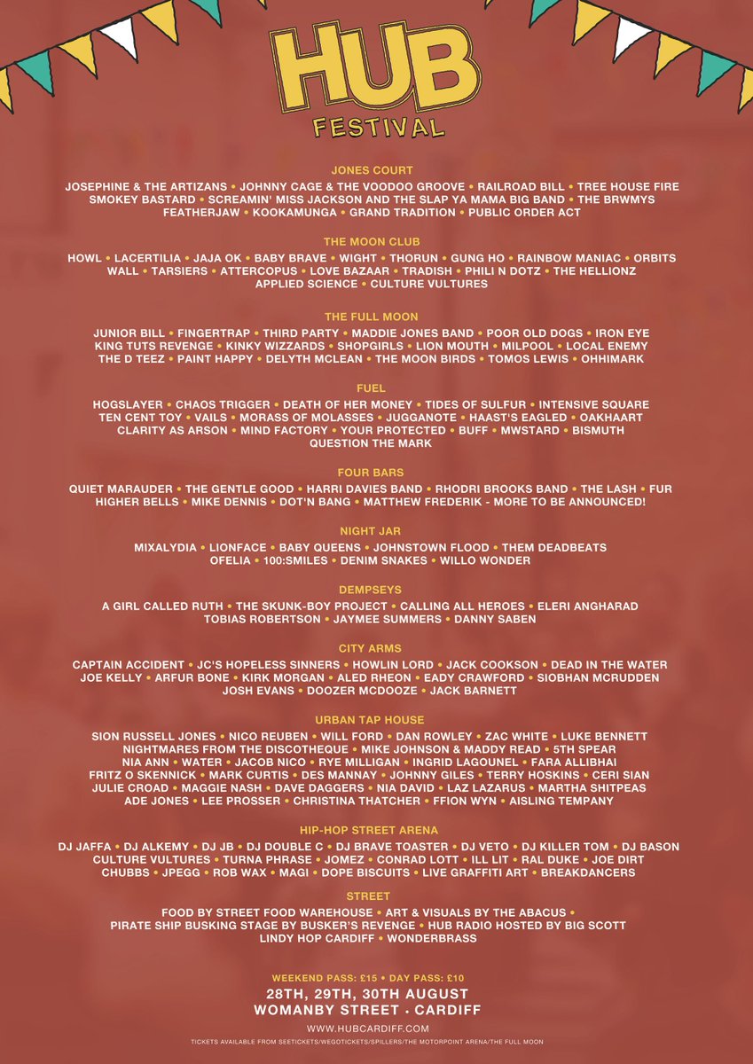 HUBFestCardiff's tweet image. Somebody say 2nd line-up announcement?!?!
YES! Here it is!
EVENT: on.fb.me/1fQt4GK
TIX: bit.ly/1HVHivX