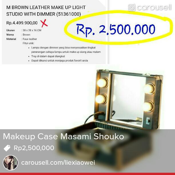 liexiaowei's tweet photo. Selling Makeup Case Masami Shouko Rp2,500,000 https://t.co/qBIp88CQl8 #carousell @carousell_id http://t.co/vwMkevWGst