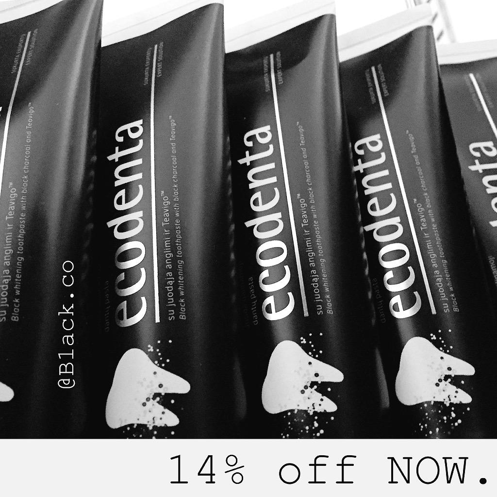 B1ackco's tweet photo. Black toothpaste. Have you tried it? http://t.co/cWXAKdcu44