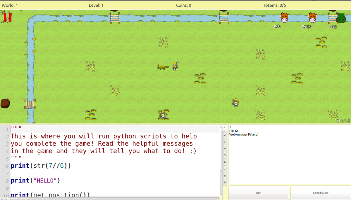 Slow thursday?
Here's a cheeky screenshot of Pyland in it's current state.
#thursday #python #RaspberryPi #team
