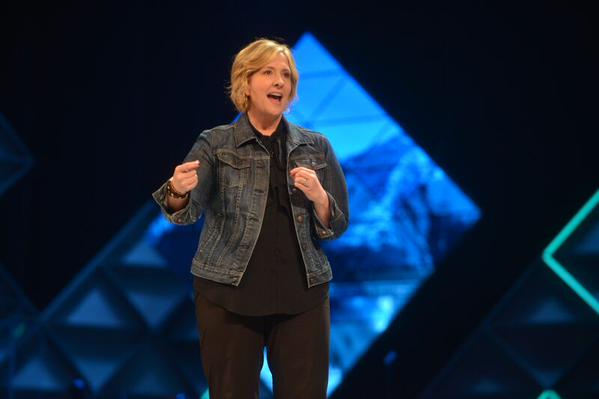 GLNsummit's tweet photo. How we handle the dark middle space determines who we are. - @BreneBrown #GLS15 http://t.co/OeNMDLkEEy
