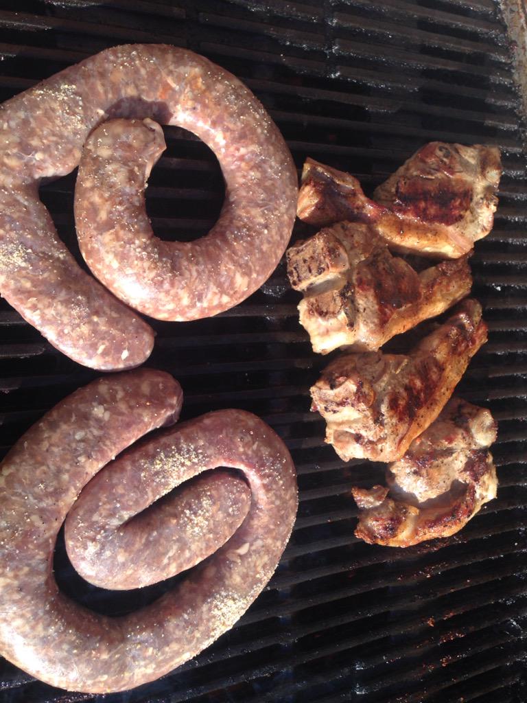 dupreezg's tweet photo. Best boerewors for miles from @BiltongNinja on the braai http://t.co/e6FRGFZQ3Q