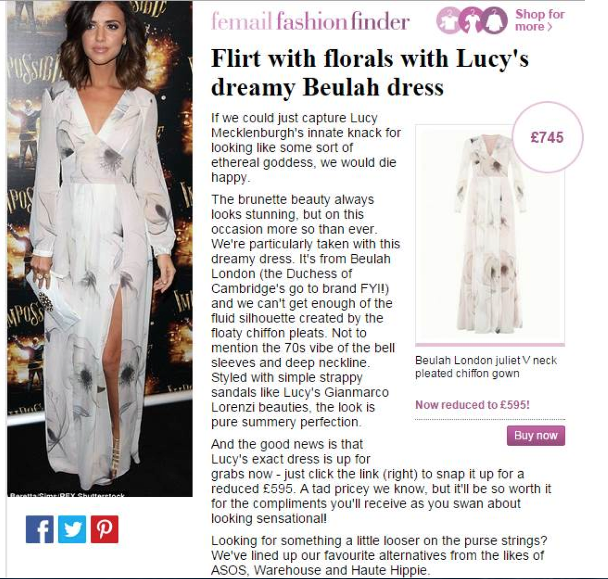 Lucy Mecklenburgh looking fabulous in her <a href="/GMLorenziUK/">Gianmarco Lorenzi UK</a> gold sandals ! Thank you <a href="/fashionfinder/">fashionfinder</a>!