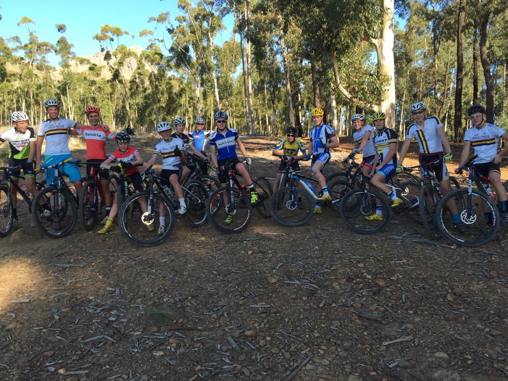 Suns out, guns out! Great to roll with the <a href="/PaulRoosMTB/">Paul Roos Gymnasium Mountain biking</a> gents. Amazing to see the depth &amp; interest at school level!