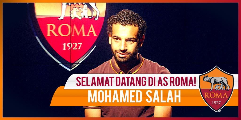OfficialRoma_ID's tweet photo. #ASRoma secara resmi menyambut Mohamed Salah sebagai pemain AS Roma @22mosalah http://t.co/bLzt0Xj25d http://t.co/qwPWLt8HdZ