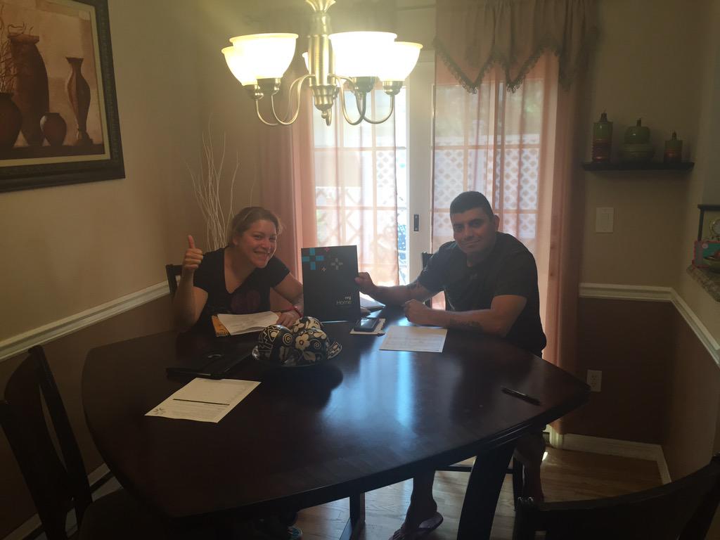 johncam24324376's tweet photo. A happy couple even more happy now that they're going solar with NRG!! #nrghappyfaces  #masticbeach #nrghomesolar http://t.co/RR1b7cY3oG