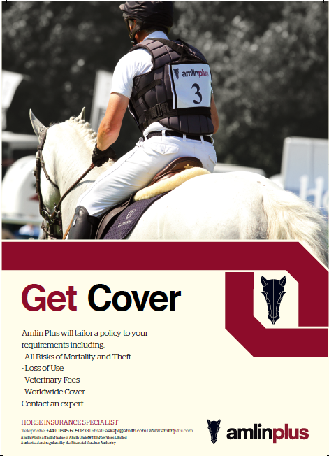 BloodstockMedia's tweet photo. Amlin Plus advert in today's @horseandhound designed here at Bloodstock Media! http://t.co/aKZKKqjkTN