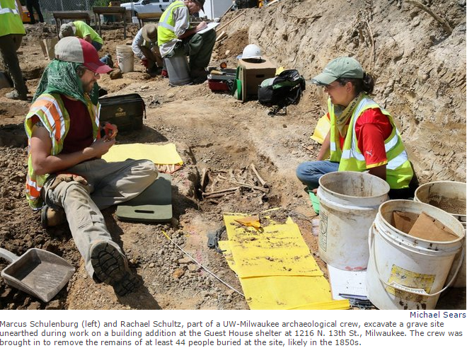 ConstructConnx's tweet photo. #Construction work at Guest House shelter unearths dozens of graves http://t.co/Ydxr5BABWa | @journalsentinel http://t.co/GGpWeWvXgc