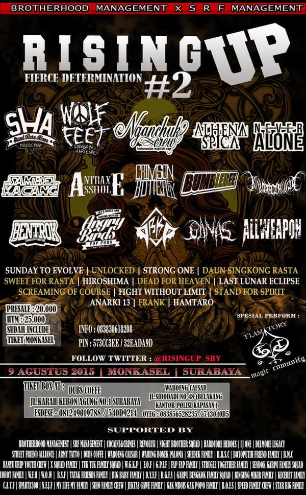 Hellockaa ! (@ockaab) on Twitter photo Next Perform on 9 August 2015 RISING UP#2 at monkasel with <a href="/STE_Official/">SUNDAY TO EVOLVE</a> , <a href="/antraxashole/">ANTRAX ASSHOLE</a> and @UnlockedHC Next Perform on 9 August 2015 RISING UP#2 at monkasel with <a href="/STE_Official/">SUNDAY TO EVOLVE</a> , <a href="/antraxashole/">ANTRAX ASSHOLE</a> and @UnlockedHC