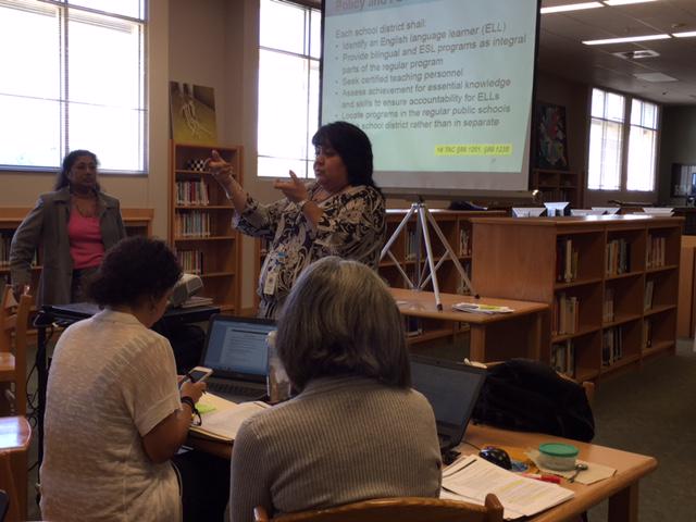 Val1055's tweet photo. Lupita conducting LPAC Chair Training for new LPAC Chairs! #AISDProud http://t.co/TjlmxKkj3E