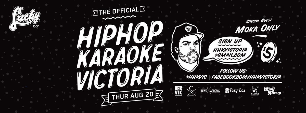 HHKVIC's tweet photo. SEE YOU ALL IN TWO WEEKS FOR ANOTHER EDITION OF @HHKVIC AT THE LEGENDARY @LuckyBar! RSVP ---> http://t.co/CnUHsKmLDn http://t.co/fCqVlVNKLI