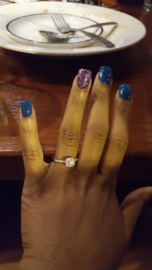 SassyGorgeous_'s tweet photo. I love My Ring.! #Engaged http://t.co/VdBI8dxZQB