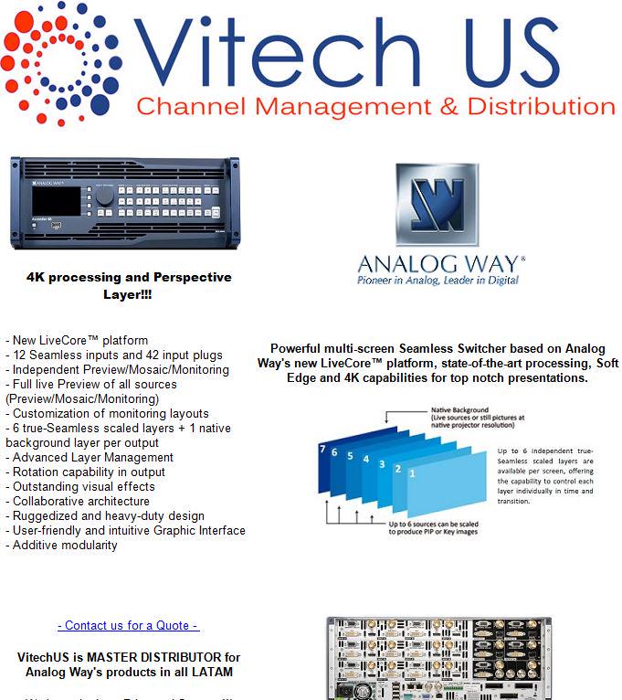 VitechUs's tweet photo. Premium AV Switcher - Ascender48 @Analog_Way http://t.co/Ga0JnK4k6a