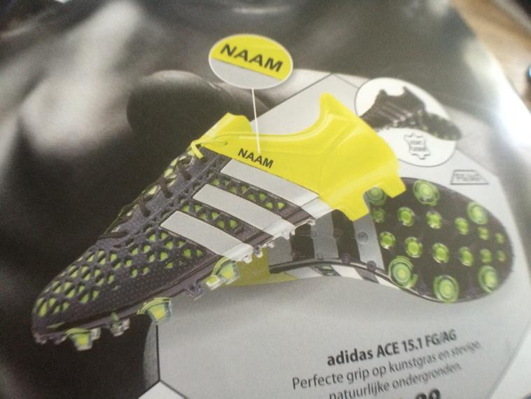 dijkshoorn's tweet photo. Dit lijkt me wel weer geweldig. De Adidas ACE 15.1 FG/AG en dan als naam RINUS of TEUN er op. http://t.co/kikq8C24Mc