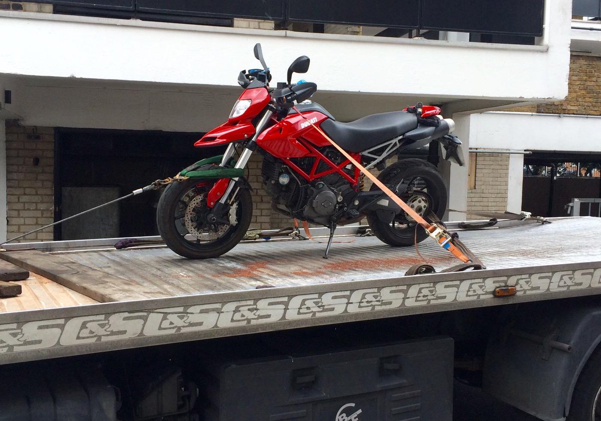 Ducati Motor Bike recovered after reported stolen. Owner informed! #HoxtonEast&shoreditchteam
