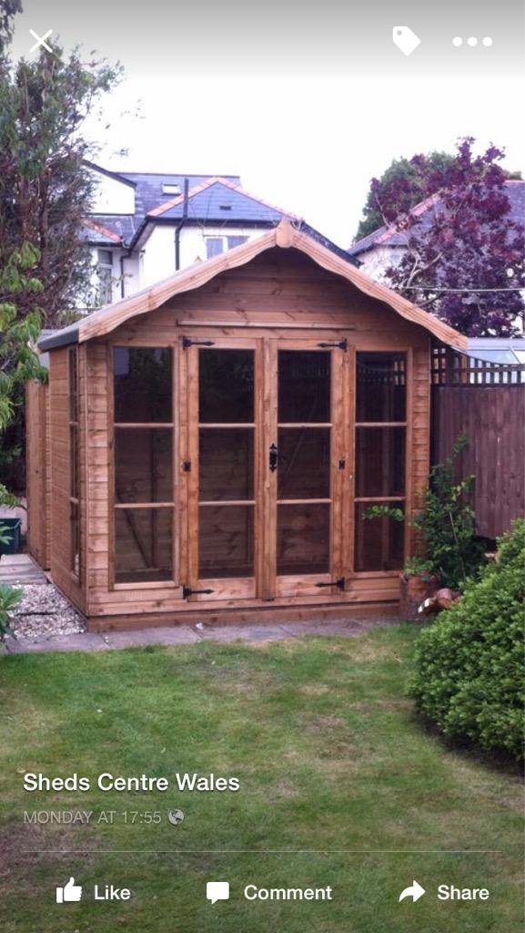 ShedWales's tweet photo. 8x6 Ascot summer house supplied and fitted by our team recently. #summerhouse #shedcentrewales http://t.co/mhsMjFPk7q