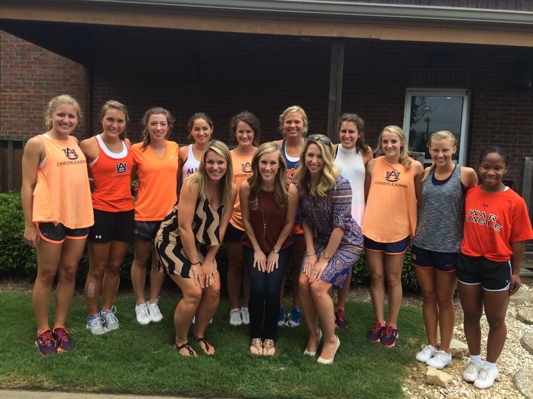 Fun girl's lunch today with former AU Cheerleaders Beth, Faith &amp; Emily Ann! #WarEagle