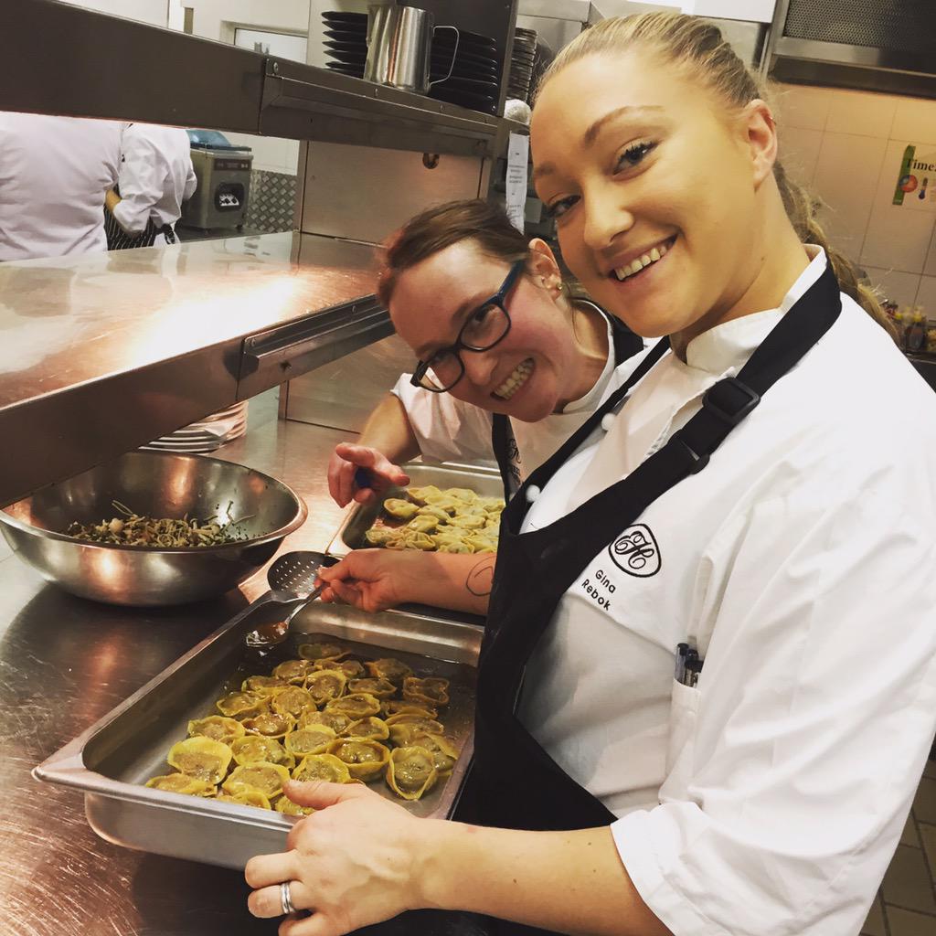 AngelaVeronica3's tweet photo. My #rockstars @grrebok @LiezlPastry thanks girls #chefs #team http://t.co/L6gD2us7o0