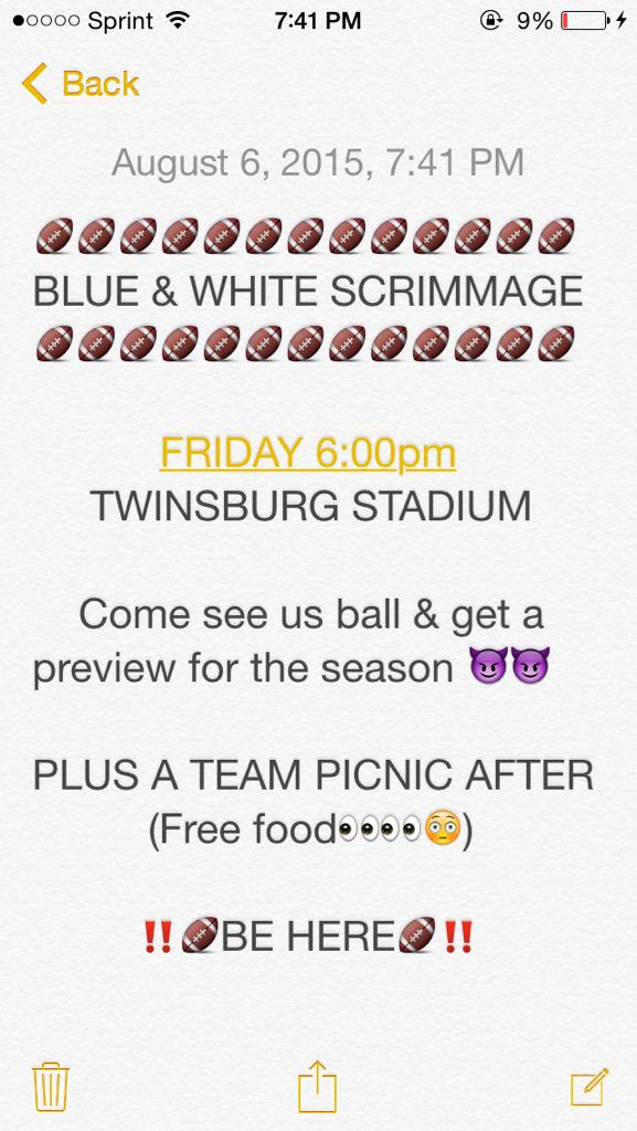 Swizzle2Nice's tweet photo. It's Lit! Be there tomorrow and show support! #RestoreTheRoar #CookFood 😈🏈 http://t.co/tp4OurAVTG
