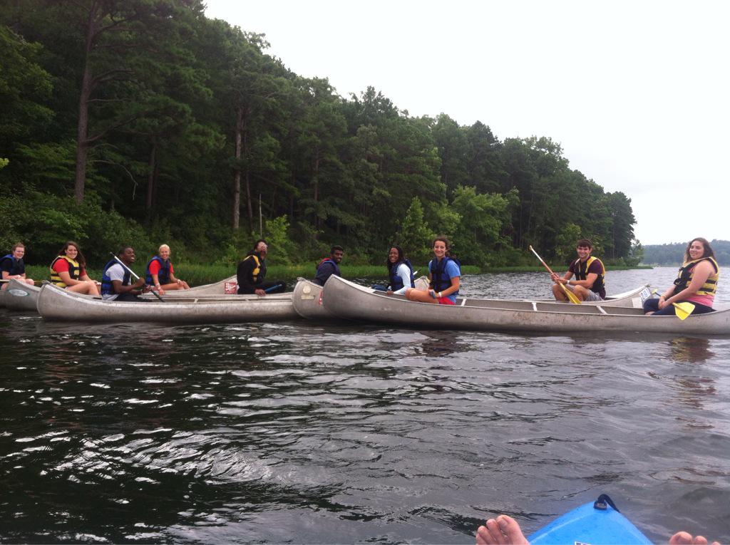ajfriedhoff's tweet photo. The Village #SLUperHeroes out for an early morning row at YMCA Trout Lodge @SLUHRL http://t.co/s4TGZTrLiQ