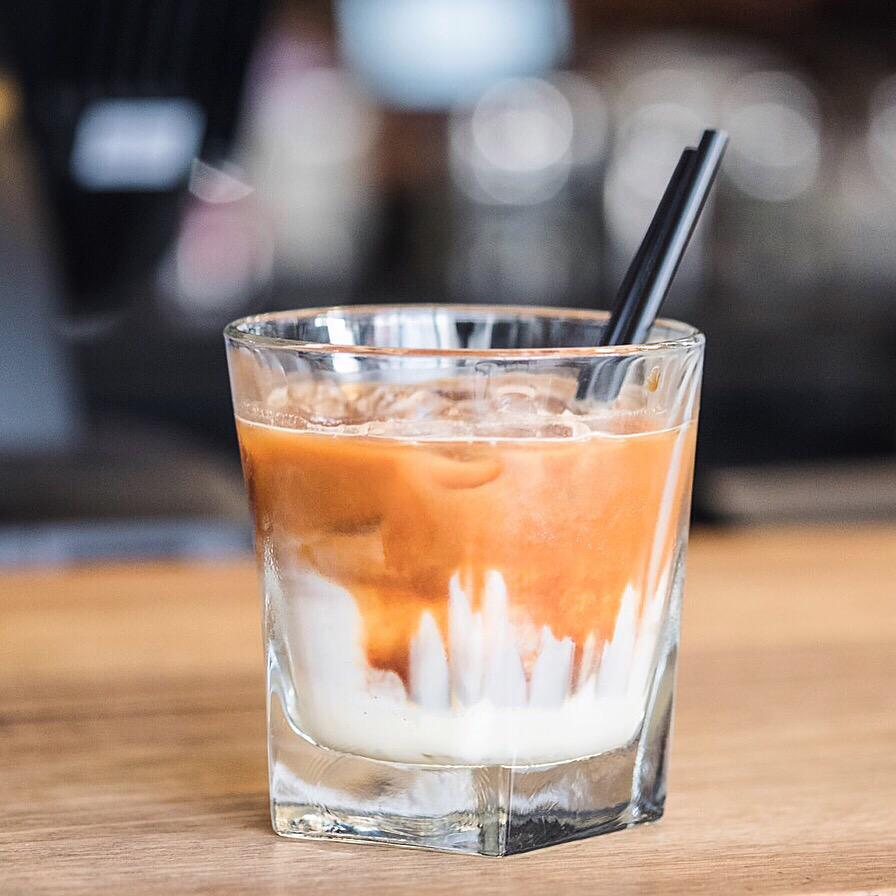 Sweet coffee kick! We now have Vietnamese style coffee with double espresso on top.