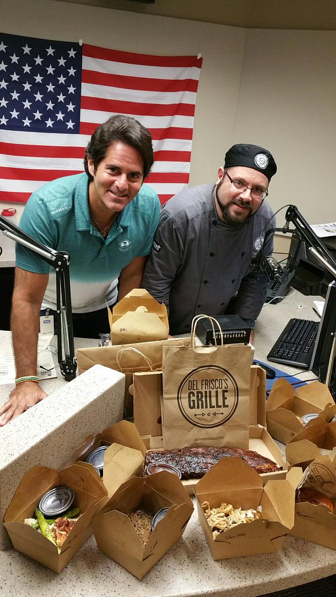 HighTechTexan's tweet photo. Chef Jeff Taylor from @dfgrillehouston keeping us well fed in studio. Great menus for @HiustonRestaurantWk http://t.co/bpW4IR4eQa