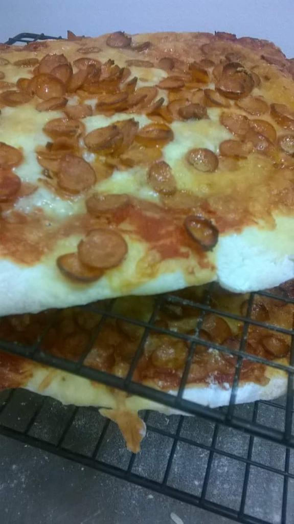 New addition to our specials board. Homemade pizza, pepperoni or classic cheese