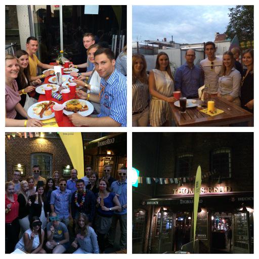 Levke_Mohr's tweet photo. Wir genießen das Wetter beim #EYInternBBQ im Beach Club des #ThomasRead aufm Kiez! @EYGSACareers #EY #EYInternLife http://t.co/mianl2EUcM