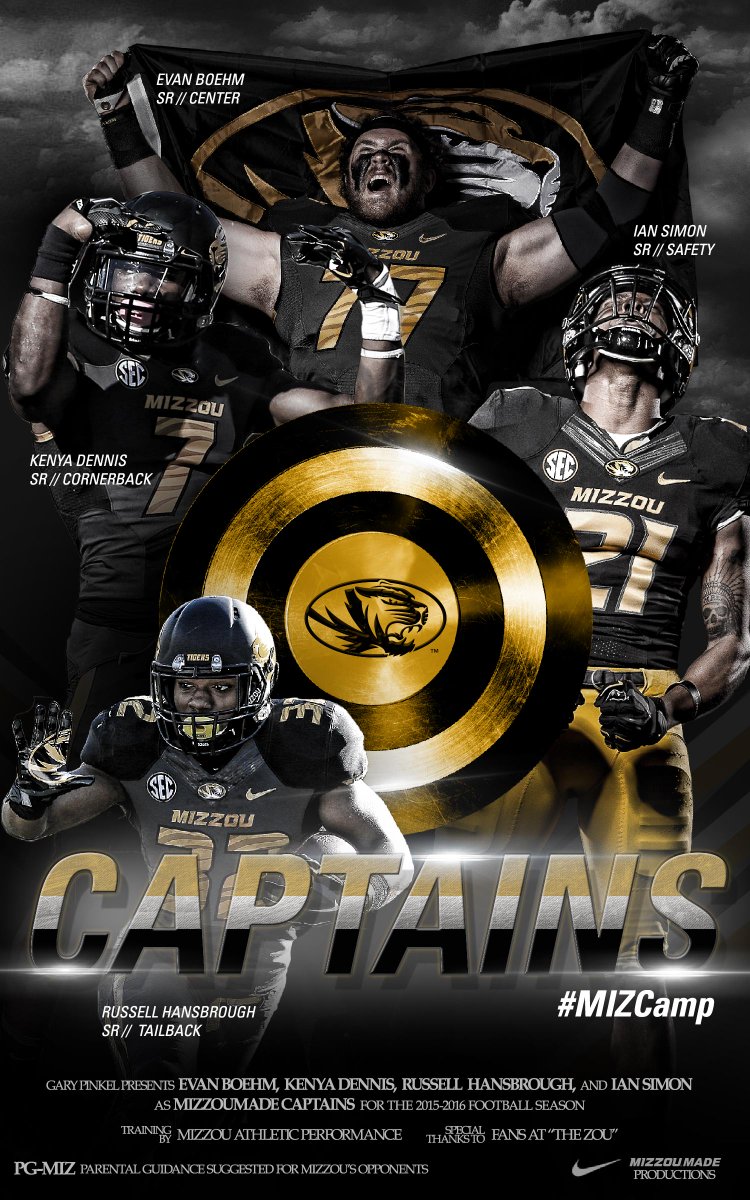 GaryPinkel's tweet image. Congratulations to the 2015 #Mizzou Football Captains! garypinkel.com/2015-mizzou-fo… GP #MIZCamp