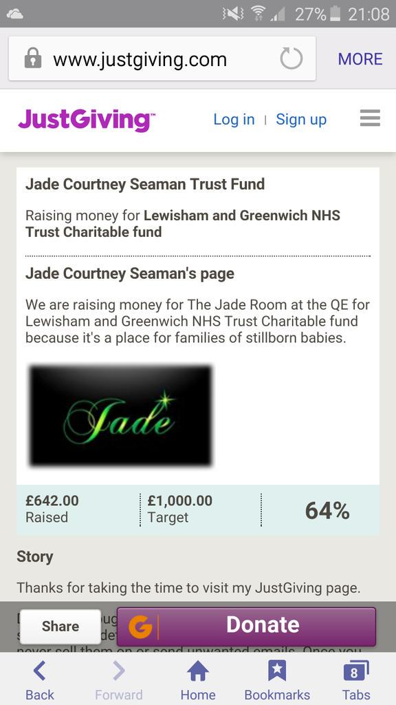 JCSTrustFund's tweet image. £642 raised so far for #TheJadeRoom #QEhosp #greenwich donate now,text JCSF97 with donation amount to 70070 #thankyou