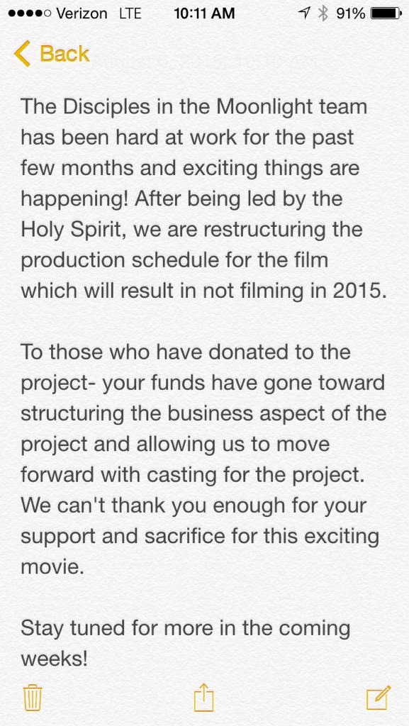 Disciples_Moon's tweet photo. Production update! #DisciplesInTheMoonlight http://t.co/p1FPFbYosi