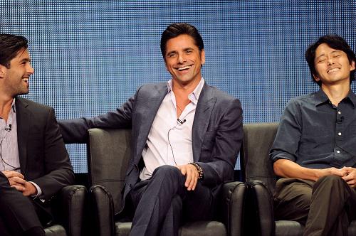 ABCSignature's tweet photo. #Grandfathered's @PortableShua @JohnStamos &amp; Co-Creator/Executive Producer @dannychun at #TCA15 http://t.co/Biid6HkfK8