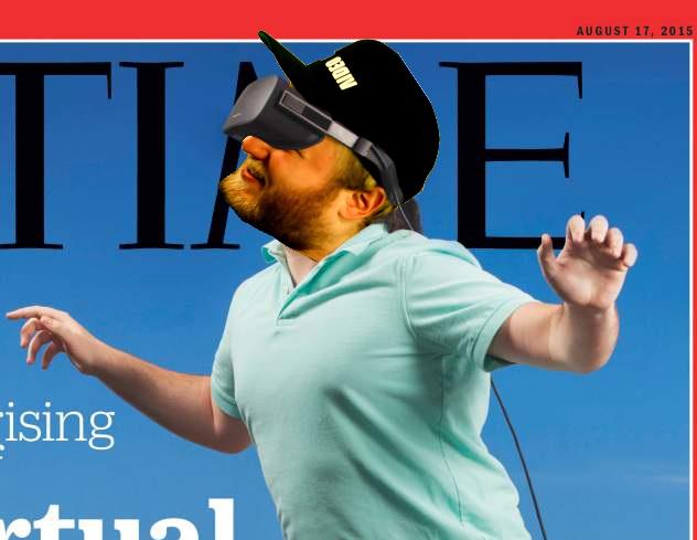 BroTeamUK's tweet photo. @BroTeamPill our CEO mr ampill avin' a brilliant time with #Oculus vr's new eadset! http://t.co/wbuS8Vg1zL