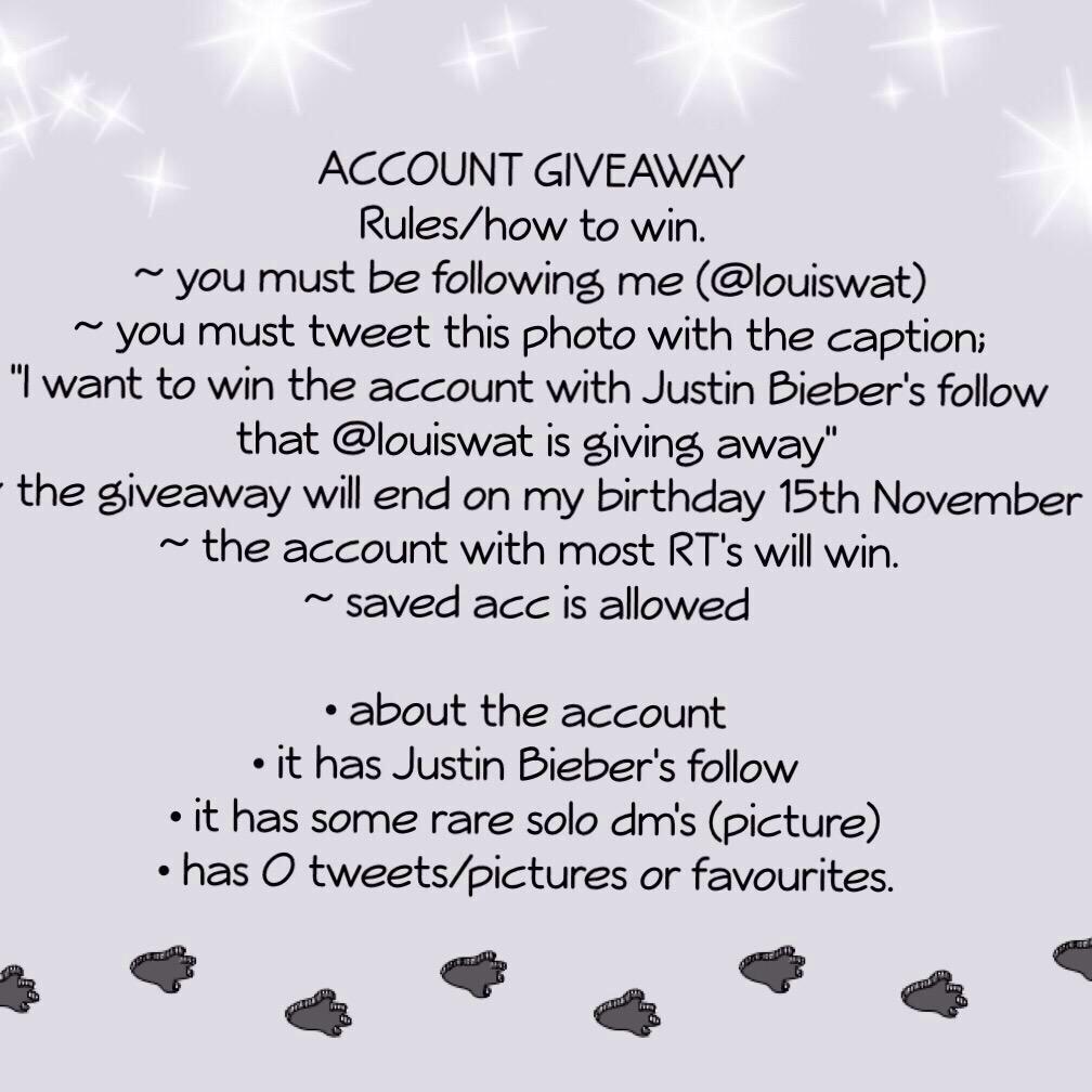 OliviaLynnT01's tweet image. I want to win the account with Justin Bieber's follow that @Iouiswat is giving away