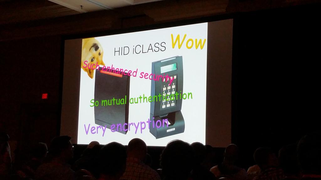 gpgarrison's tweet photo. @markbaseggio @ericevenchick killer preso on RFID, thanks for the BLEKey!! Will have lots of fun with it #BHUSA http://t.co/Iy3pcA02ja