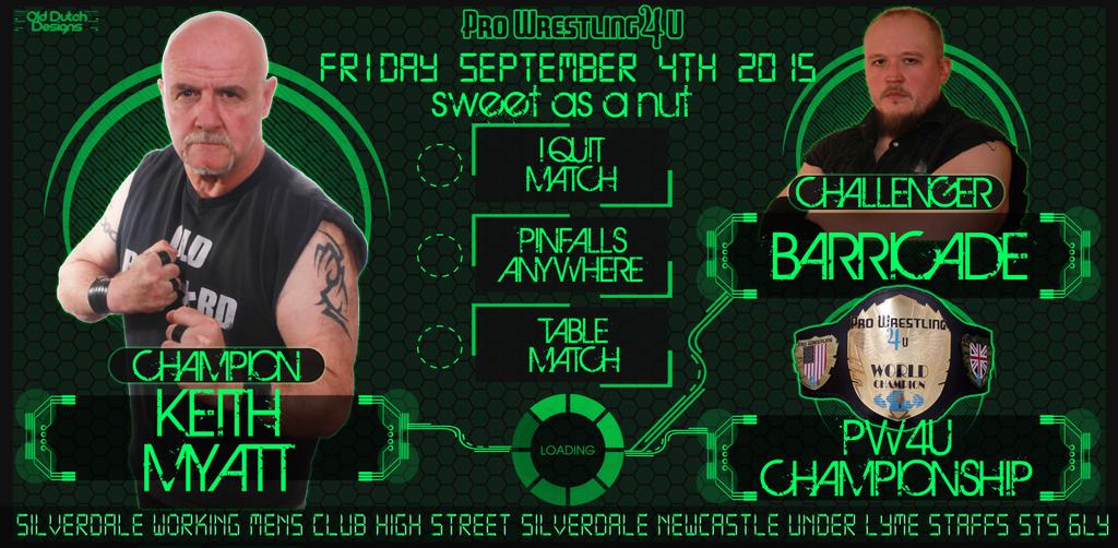 Championship Main Event Annonced For Pro Wrestling 4 U ‘Sweet As A Nut