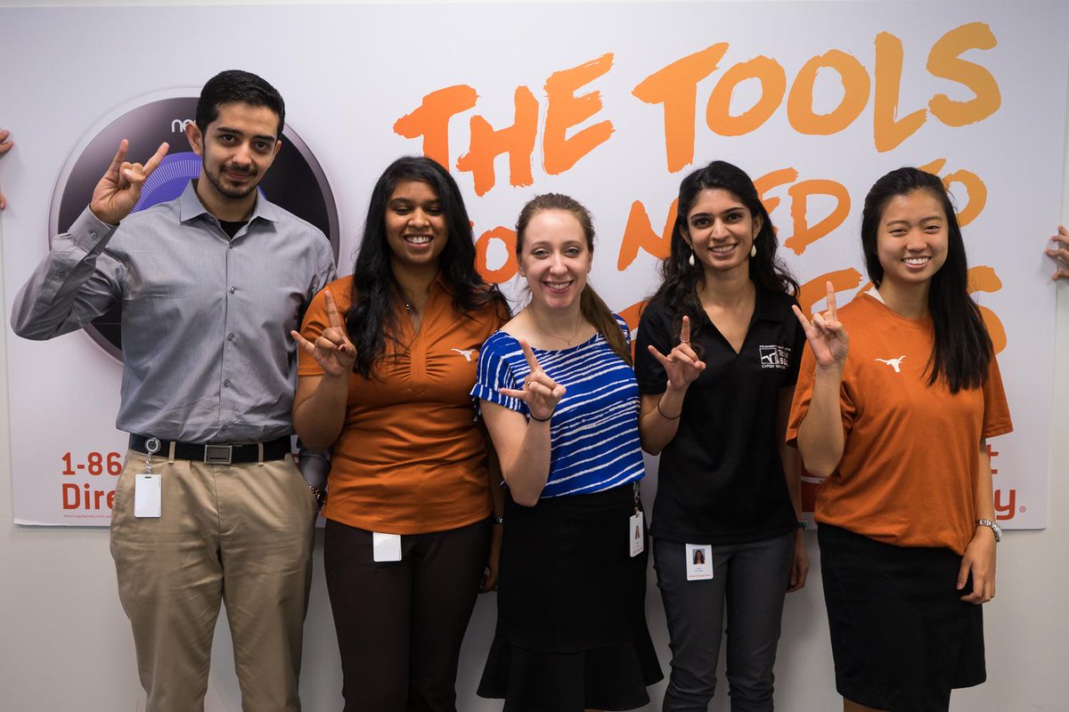 CareersatDE's tweet photo. Direct Energy - UT interns, we are sad to see them leave tomorrow. @UTexasBBA #degrad #deintern http://t.co/tJATkEYUso