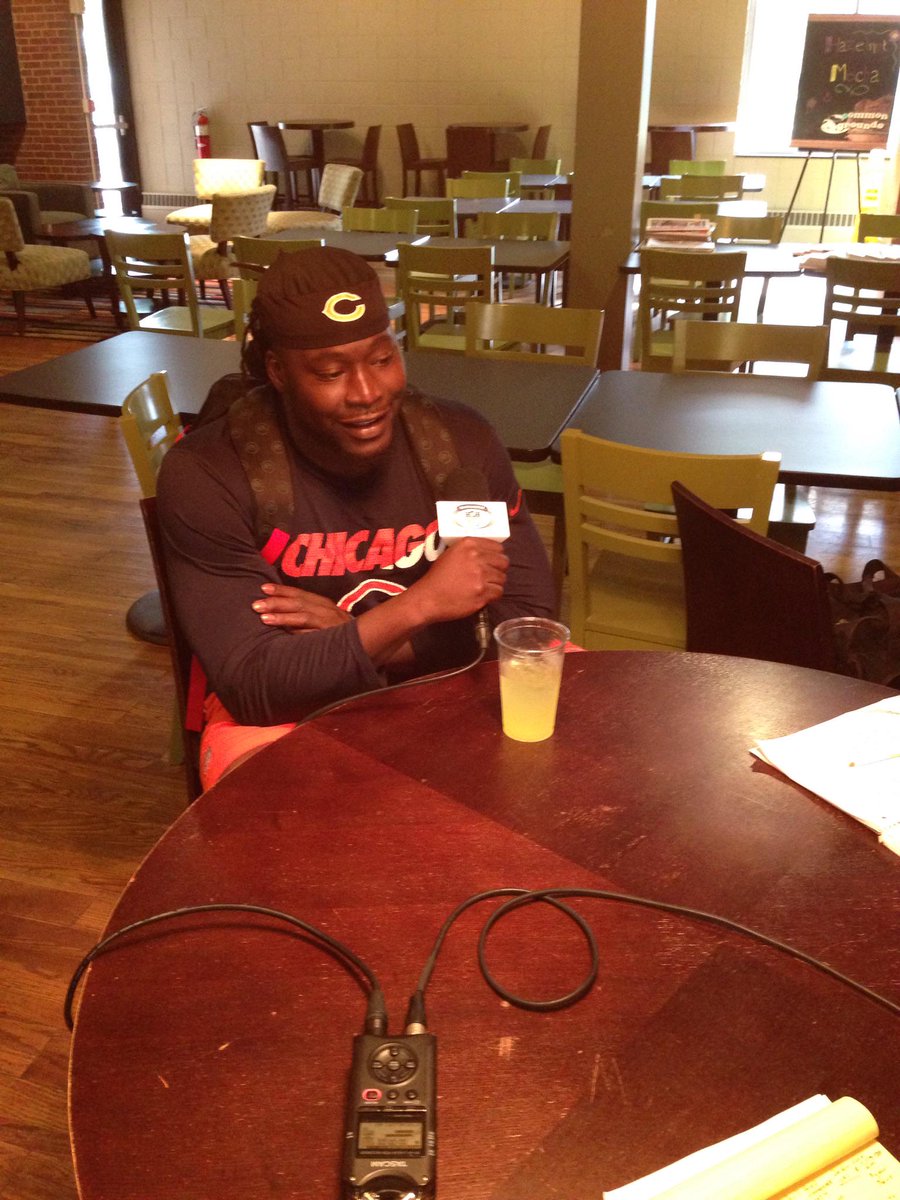 The Bears big time free agent acquisition <a href="/PernellMcPhee/">Pernell McPhee</a> right now!